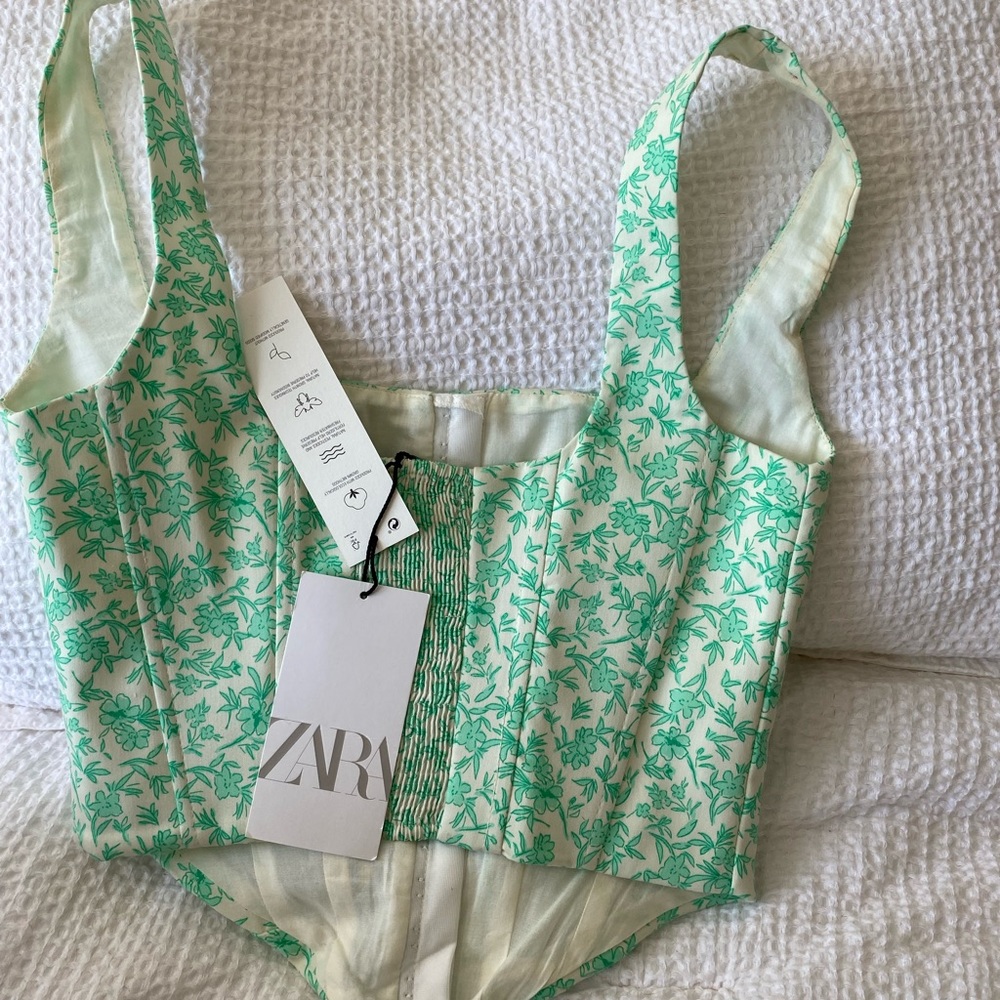 Zara poplin corset